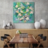 Abstrakcyjny obraz kwiatowy z nadrukiem kolorowym Waterlily Pond Kelly Parr Sprzedaż