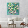 Abstrakcyjny obraz kwiatowy z nadrukiem kolorowym Waterlily Pond Kelly Parr Sprzedaż