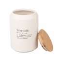 Ceramiczny pojemnik na ciastka z bambusową pokrywką 12,5x18 Victionary Promocja
