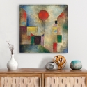 Nowoczesny obraz abstrakcyjny druk na płótnie canvas Red Balloon Paul Klee Sprzedaż