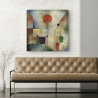 Nowoczesny obraz abstrakcyjny druk na płótnie canvas Red Balloon Paul Klee Sprzedaż