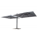 Dwuramienny aluminiowy parasol ogrodowy 3x3 Oslo Katalog