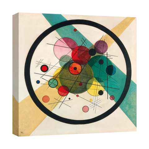 Nowoczesny obraz na płótnie abstrakcyjne Circles in a Circle Wassily Kandinsky Promocja