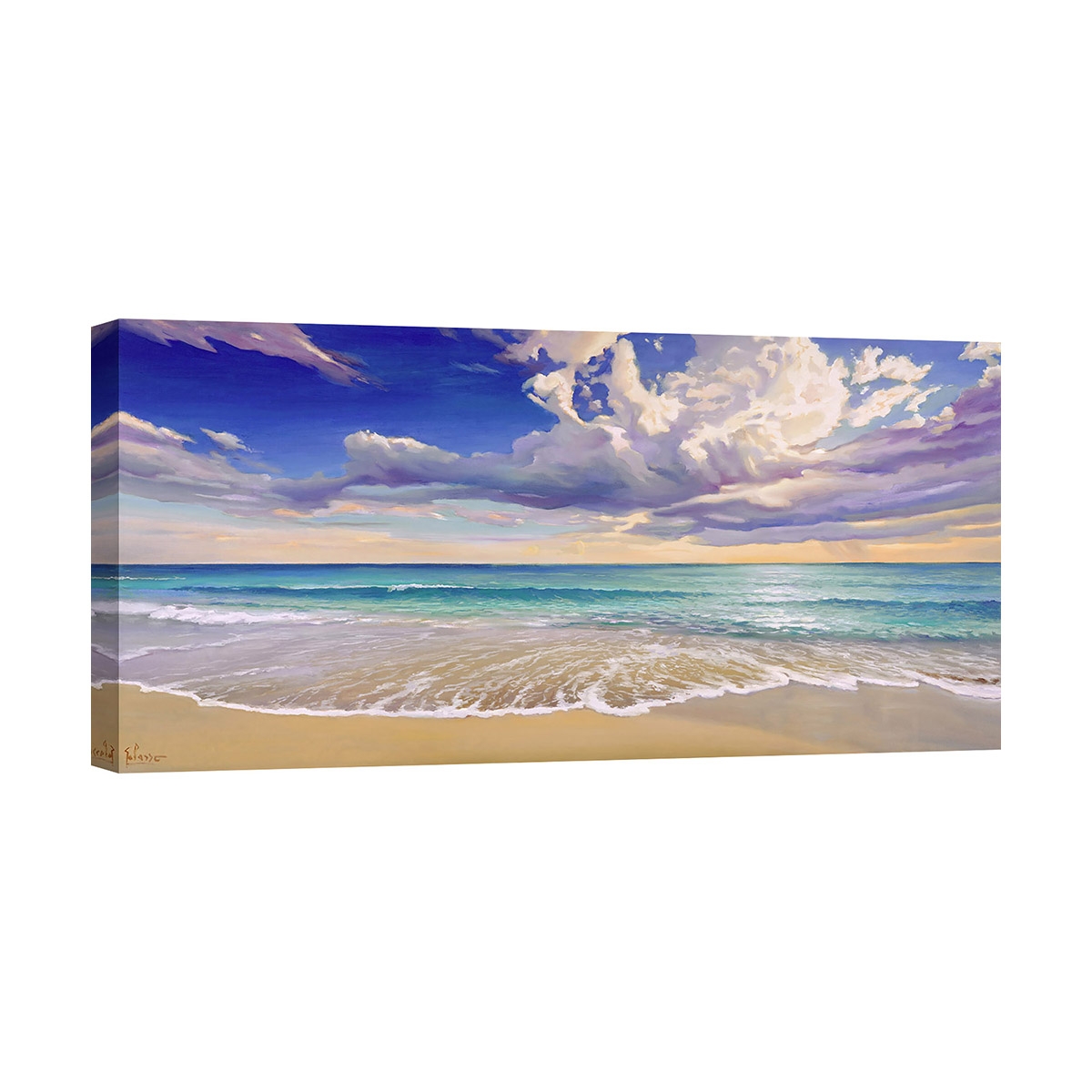 Duży obraz na płótnie canvas do salonu Onda d'oceano Adriano Galasso Promocja Duży obraz na płótnie canvas do salonu Onda d'oceano Adriano Galasso Promocja
