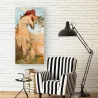 Obraz na płótnie canvas z kobietą i floralnym wzorem Lato Alphonse Mucha Sprzedaż