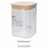 Słoik szklany na sól z bambusową pokrywką 10x10x14 Victionary Oferta