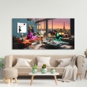 Druk na płótnie obraz pop art nowoczesny Surrealofts Paris Gerard Madau Sprzedaż