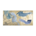 Obraz na płótnie nowoczesny abstrakcyjny Blue Waves on Gold Haru Ikeda Oferta