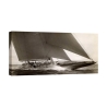 Obraz żaglówki vintage J Class Sailboat, 1934 Edwin Levick Promocja