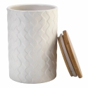 Zestaw 3 ceramicznych pojemników kuchennych z pokrywkami Shade of Shape Geometrie Rabaty