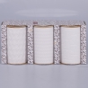 Zestaw 3 ceramicznych pojemników kuchennych z pokrywkami Shade of Shape Geometrie Katalog