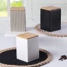 Duży pojemnik kuchenny 10x10x14,5 cm z kamionki z pokrywką 1080 ml Modern Wybór