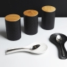Zestaw 3 ceramicznych pojemników kuchennych z pokrywkami Shade of Shape Geometrie Wybór