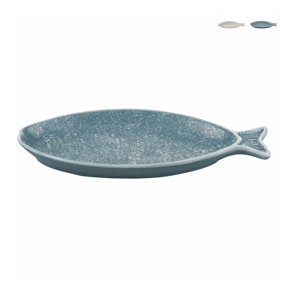 Talerz owalny do serwowania z ceramiki w stylu morskim 31x12,5 cm Kos Oferta Talerz owalny do serwowania z ceramiki w stylu morskim 31x12,5 cm Kos Oferta