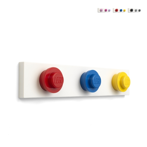 Wieszak ścienny 3 kolorowe haczyki LEGO Wall Hanger Rack Promocja