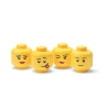 Zestaw 4 pojemników LEGO Storage Head Mini w formie głowy do układania stosu Sprzedaż