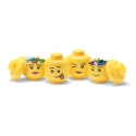 Zestaw 4 pojemników LEGO Storage Head Mini w formie głowy do układania stosu Sprzedaż