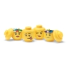Zestaw 4 pojemników LEGO Storage Head Mini w formie głowy do układania stosu Sprzedaż