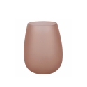 Zestaw 6 szklanek szklanych z efektem lodu 600 ml Happy Hour Chocolate Rabaty