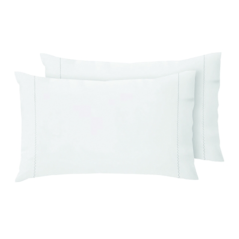 Zestaw 2 poszewek na poduszki 50x80 cm z białej bawełny, z zakładką Toronto Promocja