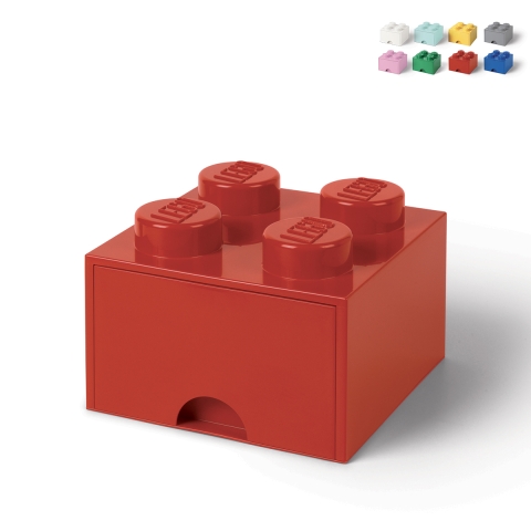Pojemnik na przedmioty LEGO Brick Drawer z 4 przyciskami Promocja