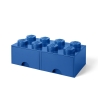 Pojemnik w kształcie klocka LEGO z 2 szufladami Brick Drawer 8 przycisków Środki