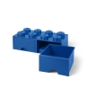 Pojemnik w kształcie klocka LEGO z 2 szufladami Brick Drawer 8 przycisków 