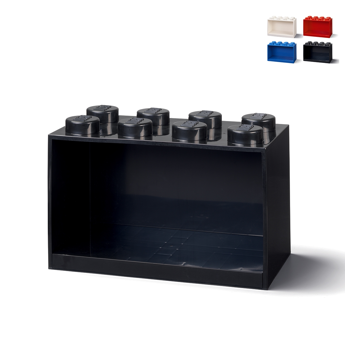 Pojemnik w kształcie klocka LEGO Brick Shelf z 8 guzikami, układany w stosy Promocja Pojemnik w kształcie klocka LEGO Brick Shelf z 8 guzikami, układany w stosy Promocja