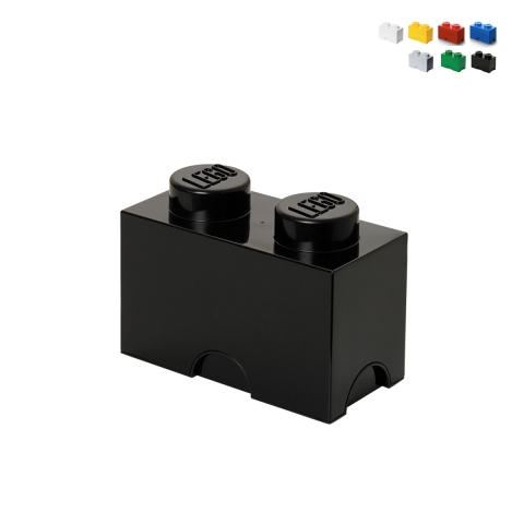 Pojemnik prostokątny LEGO Brick z 2 wypustkami, układany w stosy Promocja