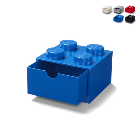 Pojemnik na akcesoria z szufladą LEGO Desk Drawer 4 guziki Promocja