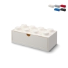 Pojemnik w kształcie klocka z szufladą LEGO Desk Drawer 8 wypustek Promocja