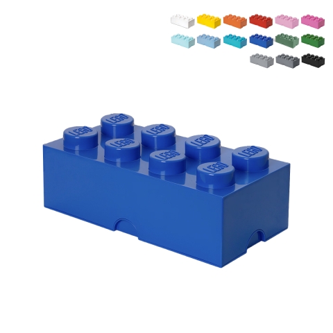 Pojemnik z pokrywką LEGO Storage Brick 8 wypustek, sztaplowany Promocja
