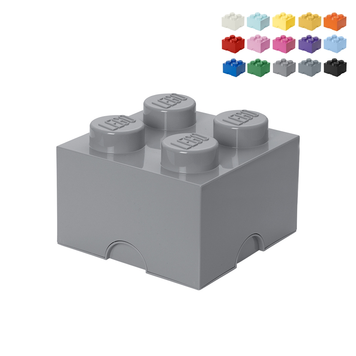 Kwadratowy pojemnik do układania LEGO Brick 4 wypustki Promocja Kwadratowy pojemnik do układania LEGO Brick 4 wypustki Promocja