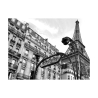 Czarno-biała grafika na płótnie Metropolitain Paris Pangea Images Oferta