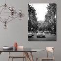 Czarno-biały obraz drukowany na płótnie Boulevard in Hollywood Sprzedaż