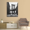 Obraz na płótnie czarno-biały By the Manhattan Bridge Gasoline Images Sprzedaż