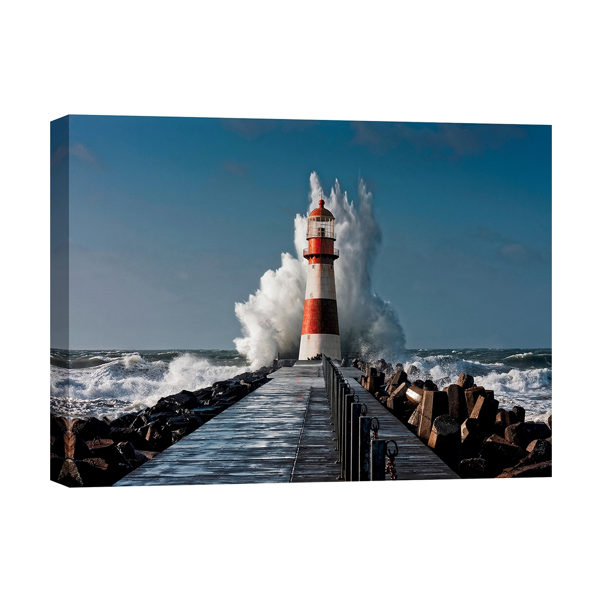 Obraz fotograficzny na płótnie Lighthouse in the Mediterranean Sea Promocja Obraz fotograficzny na płótnie Lighthouse in the Mediterranean Sea Promocja