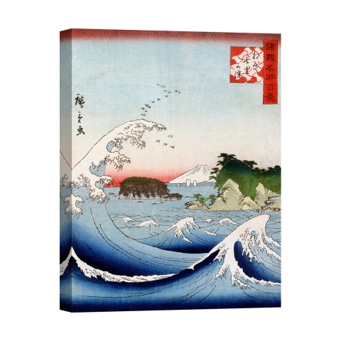 Obraz na płótnie z krajobrazem gór i morza Monte Fuji Hokusai Kanagawa Promocja