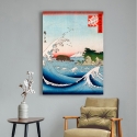 Obraz na płótnie z krajobrazem gór i morza Monte Fuji Hokusai Kanagawa Sprzedaż