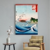 Obraz na płótnie z krajobrazem gór i morza Monte Fuji Hokusai Kanagawa Sprzedaż