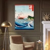 Obraz na płótnie z krajobrazem gór i morza Monte Fuji Hokusai Kanagawa Sprzedaż