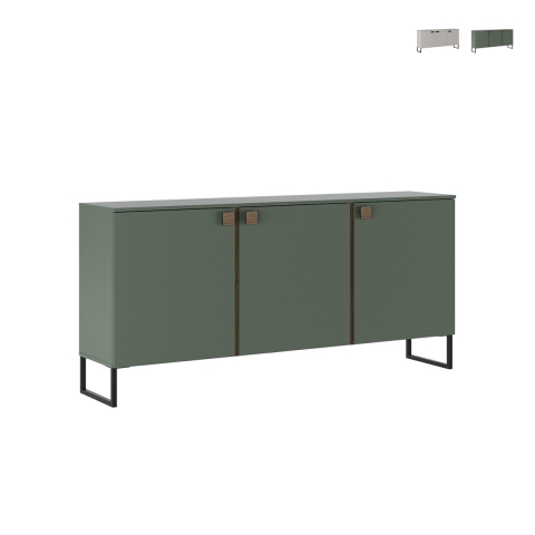 Komoda do salonu i kuchni 3-drzwiowa 184x40x90cm design nowoczesny Madrid Promocja