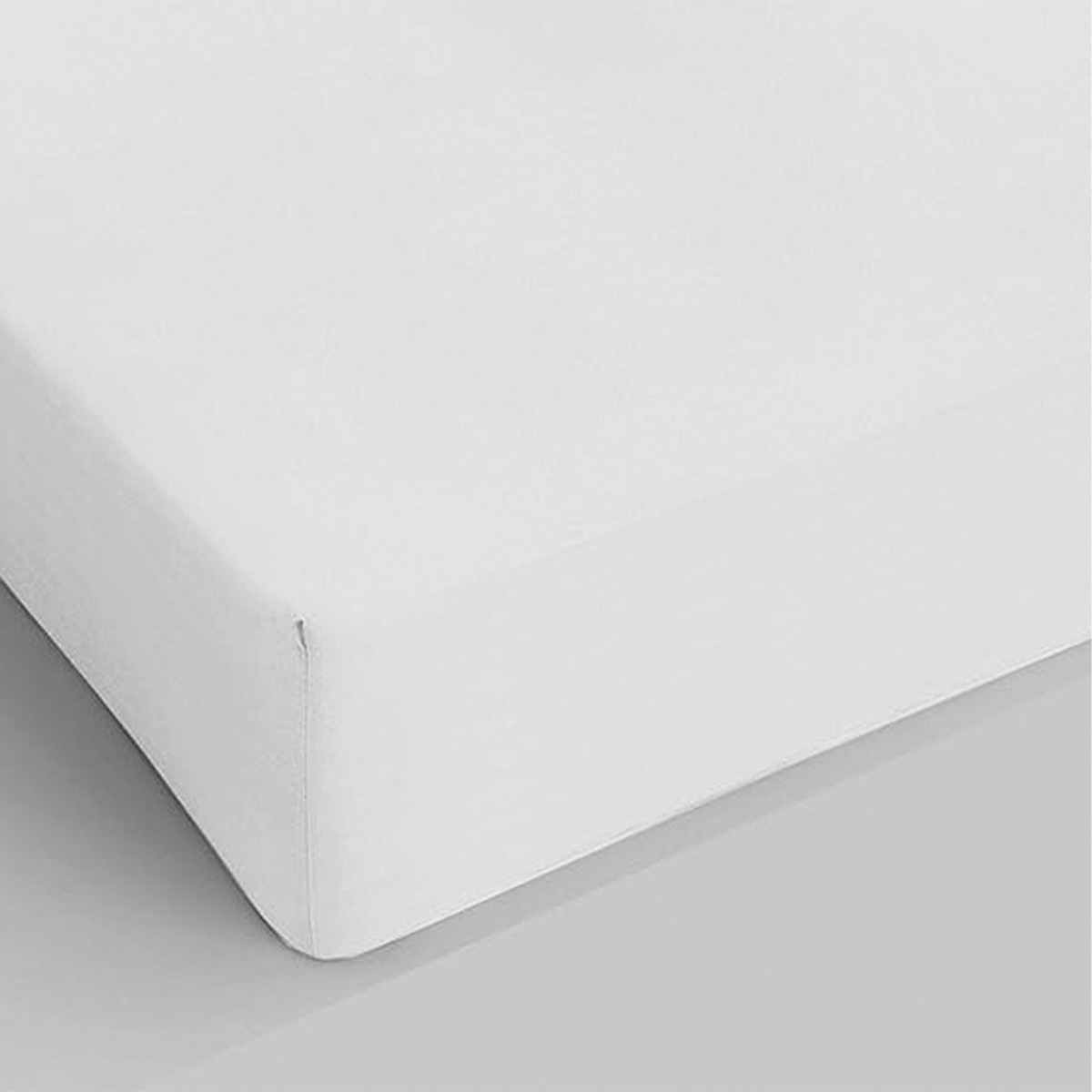 Prześcieradło z gumką na łóżko pojedyncze 90x200cm bawełna białe Toronto Promocja Prześcieradło z gumką na łóżko pojedyncze 90x200cm bawełna białe Toronto Promocja