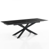 Stół rozkładany 90x160-220 z krzyżowymi nogami, efekt marmuru Ward Marble Oferta