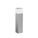 Srebrny metalowy słupek ogrodowy zewnętrzny h60cm Booster Oferta
