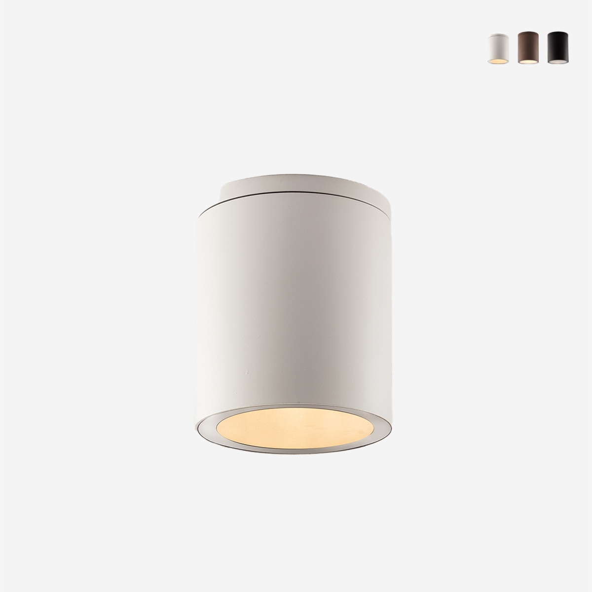 Nowoczesny zewnętrzny plafon sufitowy w kształcie cylindra z aluminium Citizen Rabaty Nowoczesny zewnętrzny plafon sufitowy w kształcie cylindra z aluminium Citizen Rabaty