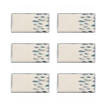 Zestaw 6 prostokątnych talerzy ceramicznych do serwowania 29x15cm Marechiaro Promocja