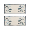 Zestaw 2 prostokątnych talerzy do serwowania z ceramiki 36x16 cm Marechiaro Promocja