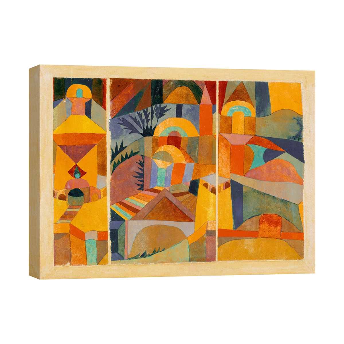 Abstrakcyjny obraz geometryczny na płótnie Temple Gardens Paul Klee Promocja Abstrakcyjny obraz geometryczny na płótnie Temple Gardens Paul Klee Promocja
