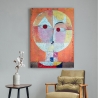 Nowoczesny obraz impresjonistyczny na płótnie Senecio (szczegół) Paul Klee Sprzedaż